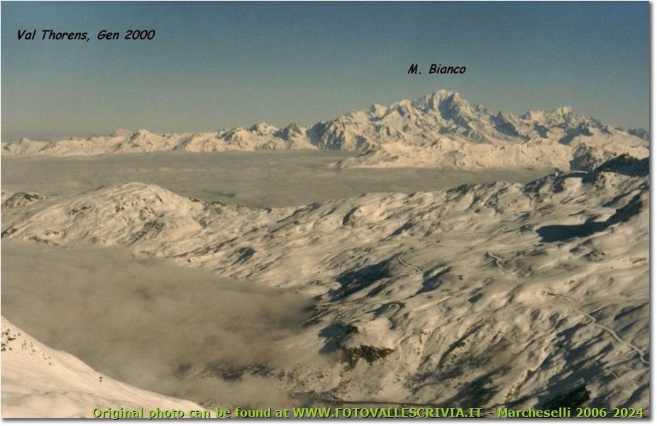 Monte Bianco visto da Pointe de la Masse - Altro - <2001 - Panorami - Foto varie - Scanner