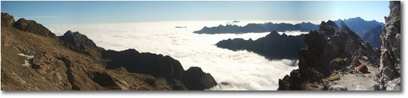 Fotografie Altro - Panorami - Salendo al Monte Argentera: panorama verso sud-est dal Colle dei detriti