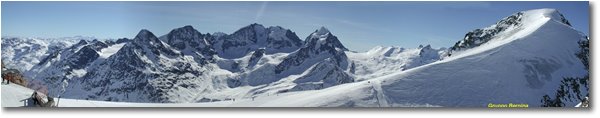 Fotografie Altro - Panorami - Versante nord del Gruppo Bernina: dal Corvatsch(Svizzera)