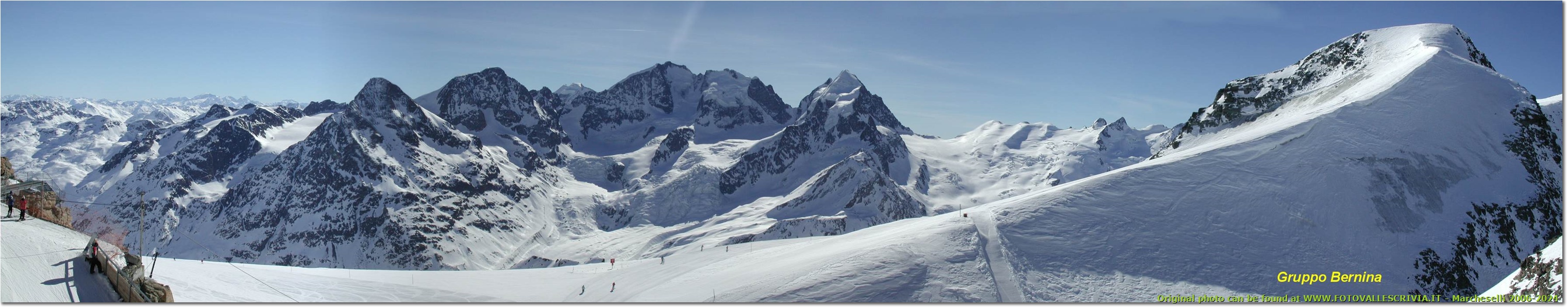 Versante nord del Gruppo Bernina: dal Corvatsch(Svizzera) - Altro - <2001 - Panorami - Foto varie - Olympus Camedia 3000