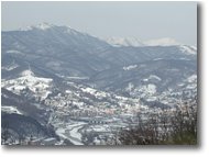 Fotografie Busalla&Ronco Scrivia - Panorami - Busalla sotto la neve (sullo sfondo M. Leco e Tobbio)