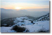 Fotografie Busalla&Ronco Scrivia - Panorami - Tramonto innevato verso la val Lemme