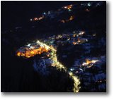 Fotografie Casella - Paesi - Frazione Cortino di notte con neve