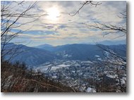 Fotografie Casella - Panorami - Casella e MAr Ligure con neve, dal Monte Carmo