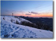 Fotografie Crocefieschi&Vobbia - Panorami - Crinale del Monte Proventino al tramonto, con neve