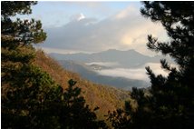  Uno scialle di nebbia attorno a Cascinette: sullo sfondo il Monte Bano - Montoggio - 2006 - Panorami - Inverno - Voto: 9    - Last Visit: 13/4/2024 13.48.32 