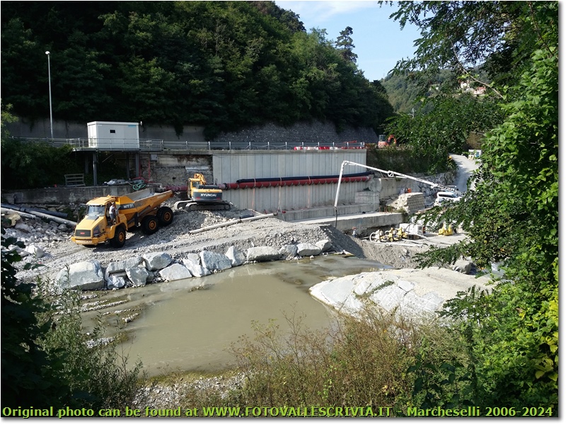 Cantiere per centrale idroelettrica sullo Scrivia. Ponte di Savignone - Savignone - 2020 - Altro - Estate - HTC One/Nokia C7/Samsung S7/S10