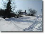 Fotografie Savignone - Paesi - La chiesetta di Costalovaia ricoperta di neve