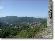 Foto Savignone - Paesi - La frazione Gabbie di Savignone e la valle scrivia vista dal castello