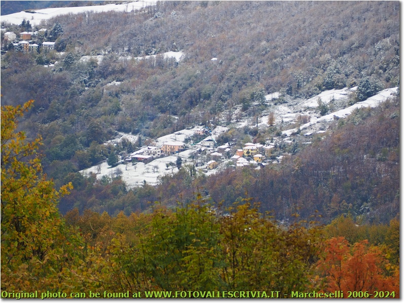 Novembre, la prima neve su Valle Calda e Vittoria - Savignone - 2020 - Paesi - Inverno - Olympus OM-D E-M10 Mark III