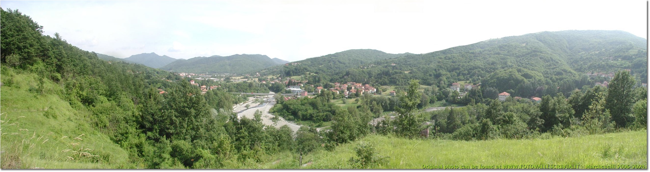 Besolagno e il ponte di Stabbio - Savignone - <2001 - Panorami - Estate - Olympus Camedia 3000
