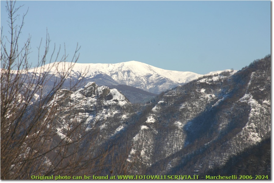 Monte Ebro con neve - Savignone - 2006 - Panorami - Inverno - Canon EOS 300D