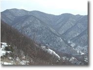 Foto Savignone - Panorami - Ruderi del castello Fieschi e Costa Suià nella neve