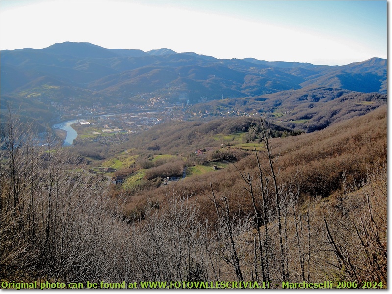 Salendo al M. Pianetto: panorama verso Busalla - Savignone - 2016 - Panorami - Inverno - Canon Ixus 980 IS