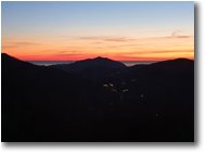 Fotografie Savignone - Panorami - Tramonto sui Forti di Genova e il Mar Ligure, da Montemaggio