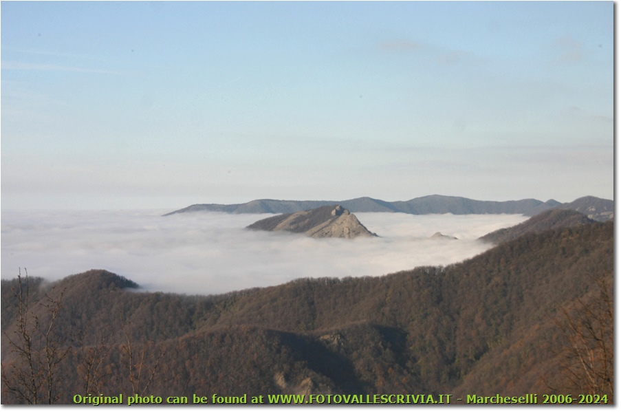 Un’isola nel mare di nebbia: il Monte Rocche del Reopasso - Savignone - 2006 - Panorami - Inverno - Canon EOS 300D